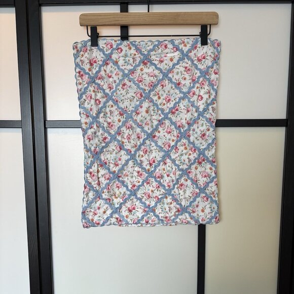 Laura Ashley Home Sham Cushion Cover ONLY CottageCore Floral VTG Romantic - Picture 1 of 14